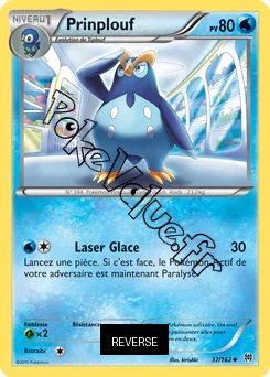 Carte Pokémon Prinplouf  Reverse n°37 de la série Impulsion Turbo