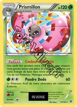Carte Pokémon Prismillon  Reverse n°15 de la série Impulsion Turbo