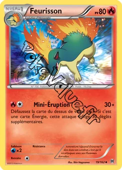 Carte Pokémon Quilava  n°19 de la série Impulsion Turbo