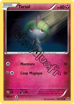 Carte Pokémon Ralts  n°100 de la série Impulsion Turbo