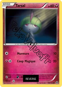 Carte Pokémon Ralts  Reverse n°100 de la série Impulsion Turbo