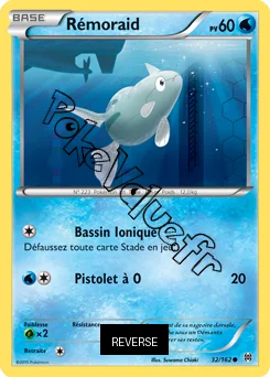 Carte Pokémon Remoraid  Reverse n°32 de la série Impulsion Turbo