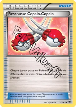 Carte Pokémon Rescousse Copain-Copain n°135 de la série Impulsion Turbo