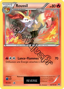 Carte Pokémon Roussil  Reverse n°26 de la série Impulsion Turbo