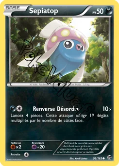 Carte Pokémon Sepiatop  n°93 de la série Impulsion Turbo