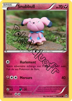 Carte Pokémon Snubbull  n°98 de la série Impulsion Turbo