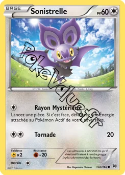 Carte Pokémon Sonistrelle  n°132 de la série Impulsion Turbo