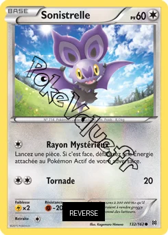 Carte Pokémon Sonistrelle  Reverse n°132 de la série Impulsion Turbo