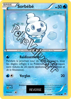 Carte Pokémon Sorbébé  Reverse n°43 de la série Impulsion Turbo