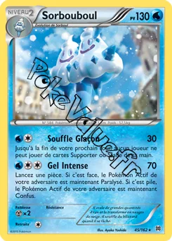 Carte Pokémon Sorbouboul  n°45 de la série Impulsion Turbo