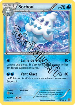Carte Pokémon Sorboul  n°44 de la série Impulsion Turbo