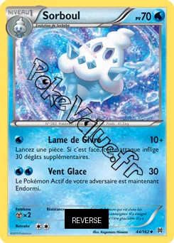 Carte Pokémon Sorboul  Reverse n°44 de la série Impulsion Turbo