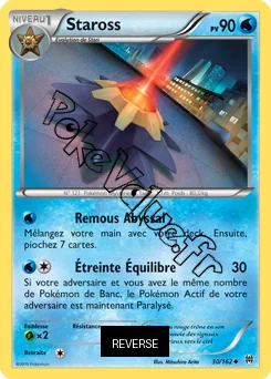 Carte Pokémon Starmie  Reverse n°30 de la série Impulsion Turbo