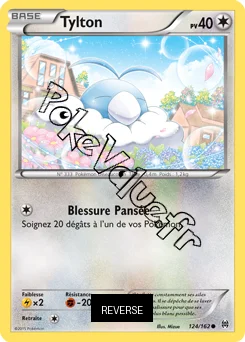 Carte Pokémon Tylton  Reverse n°124 de la série Impulsion Turbo