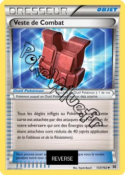 Carte Pokémon Veste de Combat Reverse n°133 de la série Impulsion Turbo