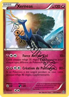 Carte Pokémon Xerneas  n°107 de la série Impulsion Turbo