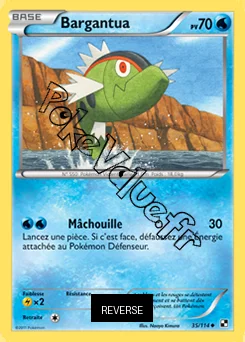 Carte Pokémon Bargantua Reverse n°35 de la série Noir et Blanc