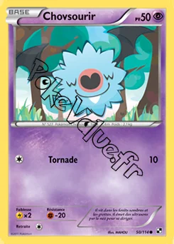 Carte Pokémon Chovsourir n°50 de la série Noir et Blanc