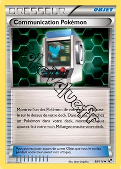 Carte Pokémon Communication Pokémon n°99 de la série Noir et Blanc
