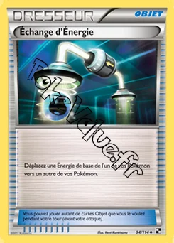 Carte Pokémon Échange d’Énergie n°94 de la série Noir et Blanc