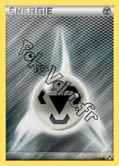 Carte Pokémon Énergie Métal n°112 de la série Noir et Blanc