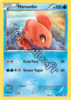 Carte Pokémon Mamanbo n°38 de la série Noir et Blanc