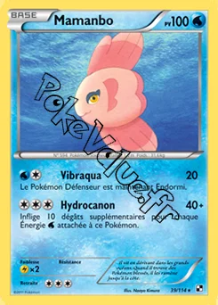 Carte Pokémon Mamanbo n°39 de la série Noir et Blanc