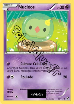 Carte Pokémon Nucléos Reverse n°55 de la série Noir et Blanc