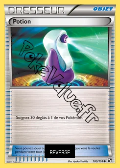 Carte Pokémon Potion Reverse n°100 de la série Noir et Blanc