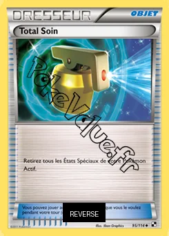 Carte Pokémon Total Soin Reverse n°95 de la série Noir et Blanc