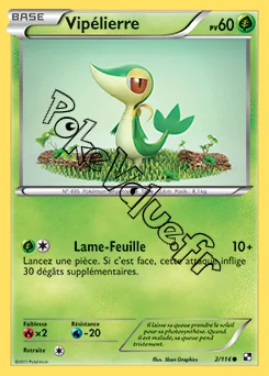Carte Pokémon Vipélierre n°2 de la série Noir et Blanc