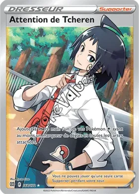 Carte Pokémon Attention de Tcheren n°168 de la série Stars Étincelantes