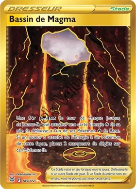 Carte Pokémon Bassin de Magma n°185 de la série Stars Étincelantes