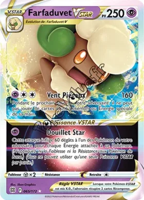 Carte Pokémon Farfaduvet VSTAR  n°065 de la série Stars Étincelantes
