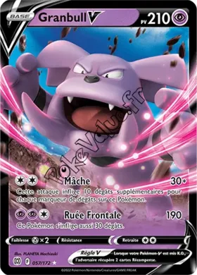 Carte Pokémon Granbull V  n°057 de la série Stars Étincelantes