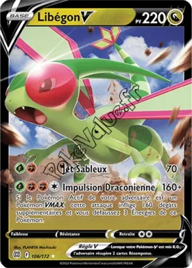 Carte Pokémon Libégon V  n°106 de la série Stars Étincelantes