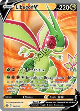 Carte Pokémon Libégon V  n°164 de la série Stars Étincelantes