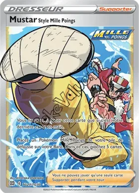 Carte Pokémon Mustar Style Mille Poings n°TG27 de la série Stars Étincelantes