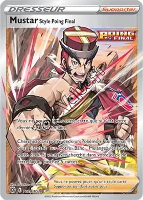 Carte Pokémon Mustar Style Poing Final n°TG28 de la série Stars Étincelantes