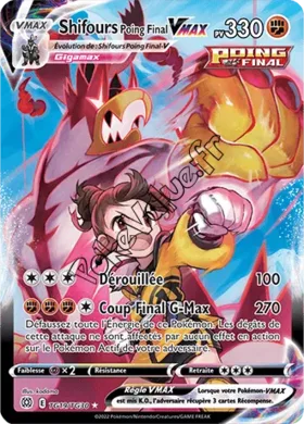 Carte Pokémon Shifours Poing Final VMAX  n°TG19 de la série Stars Étincelantes