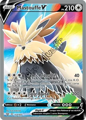 Carte Pokémon Mastouffe V  n°157 de la série Styles de Combat