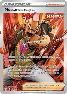 Carte Pokémon Mustar Style Poing Final n°163 de la série Styles de Combat