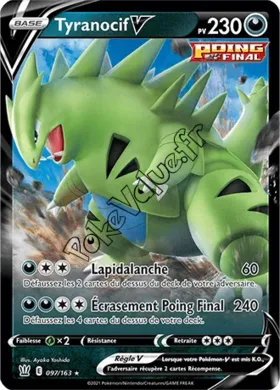 Carte Pokémon Tyranocif V  n°97 de la série Styles de Combat