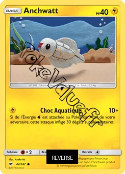 Carte Pokémon Anchwatt  Reverse n°44 de la série Ombres Ardentes