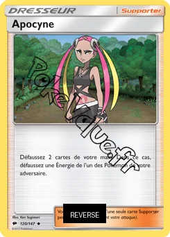 Carte Pokémon Apocyne Reverse n°120 de la série Ombres Ardentes