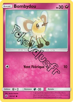 Carte Pokémon Bombydou  n°95 de la série Ombres Ardentes