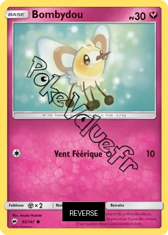 Carte Pokémon Bombydou  Reverse n°95 de la série Ombres Ardentes