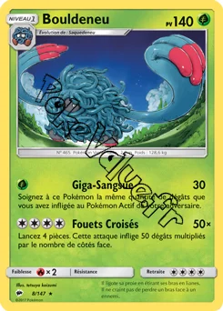 Carte Pokémon Bouldeneu n°8 de la série Ombres Ardentes