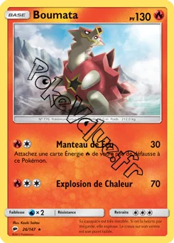 Carte Pokémon Boumata n°26 de la série Ombres Ardentes