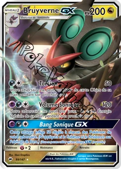 Carte Pokémon Bruyverne GX n°99 de la série Ombres Ardentes